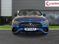 Used Mercedes E300 AMG line 258 HP (189 kW) 2022 Blue Cabriolet