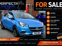 Used Vauxhall Corsa Design Edition 75 HP (55 kW) 2019 Blue Hatchback