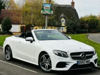 Used Mercedes E300 AMG line 2017 White Cabriolet