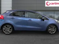Used Kia Rio 109 HP (80 kW) 2015 Blue Hatchback