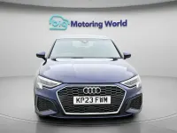 Begagnad Audi A3 Sportback S-Line 150 HK (110 kW) 2023 Blå Halvkombi