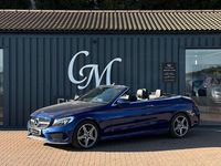 Usado Mercedes C200 AMG line 2017 Azul Cabrios