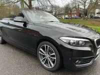 Used BMW 218 Sport Line 147 HP (108 kW) 2017 Black Cabriolet