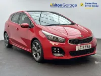 Used Kia Ceed GT-Line S 136 HP (100 kW) 2017 Red Hatchback