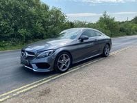 Used Mercedes C220 AMG line 170 HP (125 kW) 2017 Grey Coupe