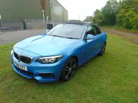 Used BMW 218 Sport Line 2015 Blue Cabriolet