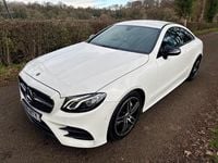 Used Mercedes E220 AMG line 194 HP (142 kW) 2018 White Coupe