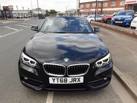 Usado BMW 218 Sport Line 2018 Negro Descapotable