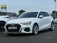 Used Audi A3 e-tron S-Line 2022 White Hatchback