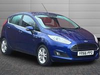Used Ford Fiesta Zetec 100 HP (73 kW) 2016 Deep impact blue Hatchback