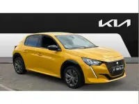 Used Peugeot e-208 Allure Premium 100 kW (136 HP) 2022 Yellow Hatchback