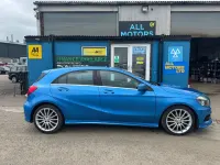 Used Mercedes A180 AMG 109 HP (80 kW) 2014 Blue Hatchback
