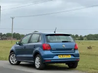 Used VW Polo SE 90 HP (66 kW) 2014 Blue Hatchback