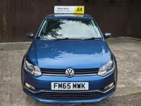 Used VW Polo SE 75 HP (55 kW) 2015 Blue Hatchback