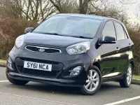 Used Kia Picanto 68 HP (50 kW) 2011 Black Hatchback