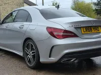 Used Mercedes CLA220 AMG line 177 HP (130 kW) 2018 Silver Coupe