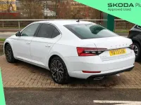 Used Skoda Superb LAURIN & KLEMENT 276 HP (202 kW) 2023 Moon white metallic Hatchback