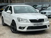 Used Skoda Octavia vRS 200 HP (147 kW) 2009 White Hatchback