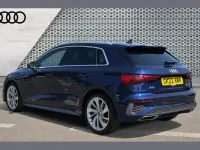 Used Audi A3 S-Line 147 HP (108 kW) 2022 Blue Sedan
