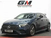 Used Mercedes A200 AMG line 2019 Blue Hatchback