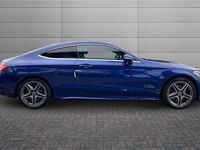 Used Mercedes C220 AMG line 194 HP (142 kW) 2021 Spectral blue Coupe