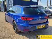 Used Seat Leon Black Edition 150 HP (110 kW) 2019 Blue Estate