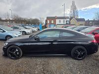 Begagnad Mercedes C220 AMG line 2017 Svart Sportkupé