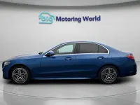 Used Mercedes C300e AMG line 313 HP (230 kW) 2022 Blue Sedan