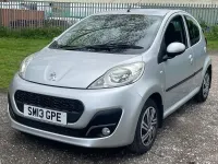 Used Peugeot 107 Active 68 HP (50 kW) 2013 Silver Hatchback