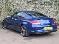 Used Mercedes C63 AMG Premium 476 HP (350 kW) 2018 Blue Coupe