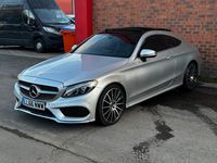 Used Mercedes C220 AMG Line Premium 170 HP (125 kW) 2016 Silver Coupe