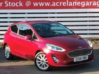 Used Ford Fiesta Titanium 100 HP (73 kW) 2018 Red Hatchback