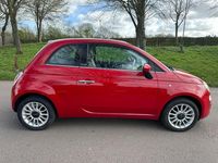Used Fiat 500 Lounge 69 HP (50 kW) 2009 Red Cabriolet