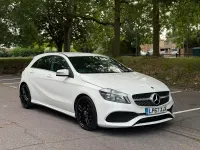 Used Mercedes A160 AMG line 2018 White Hatchback
