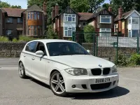 Begagnad BMW 120 M Sport 2008 Vit Halvkombi