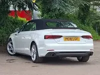 Used Audi A5 Cabriolet S-Line 190 HP (139 kW) 2018 White Cabriolet