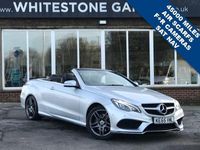 Used Mercedes E220 AMG line 177 HP (130 kW) 2015 Silver Cabriolet