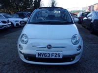 Used Fiat 500 Lounge 69 HP (50 kW) 2014 White Cabriolet