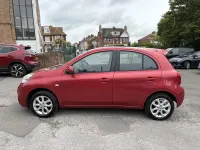 Used Nissan Micra Acenta 80 HP (58 kW) 2014 Red Hatchback