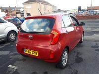 Used Kia Picanto 85 HP (62 kW) 2013 Red Hatchback