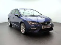 Used Seat Leon FR 125 HP (91 kW) 2018 Blue Estate