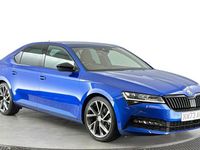 Used Skoda Superb SportlinePlus 190 HP (139 kW) 2023 Blue Hatchback