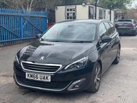 Used Peugeot 308 Allure 150 HP (110 kW) 2016 Black Estate