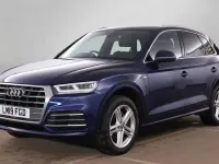 Used Audi Q5 S-Line 190 HP (139 kW) 2019 Blue SUV