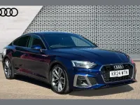 Used Audi A5 S-Line 200 HP (147 kW) 2024 Blue Hatchback
