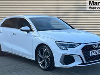 Used Audi A3 S-Line 150 HP (110 kW) 2022 White Sedan