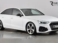 Used Audi A4 Black Edition 347 HP (255 kW) 2021 Glacier white Sedan