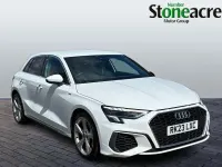 Used Audi A3 S-Line 110 HP (80 kW) 2023 White Sedan