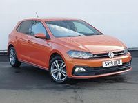 Used VW Polo R-line 115 HP (84 kW) 2019 Orange Hatchback