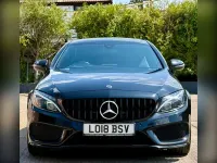 Used Mercedes C220 AMG line 170 HP (125 kW) 2018 Black Coupe